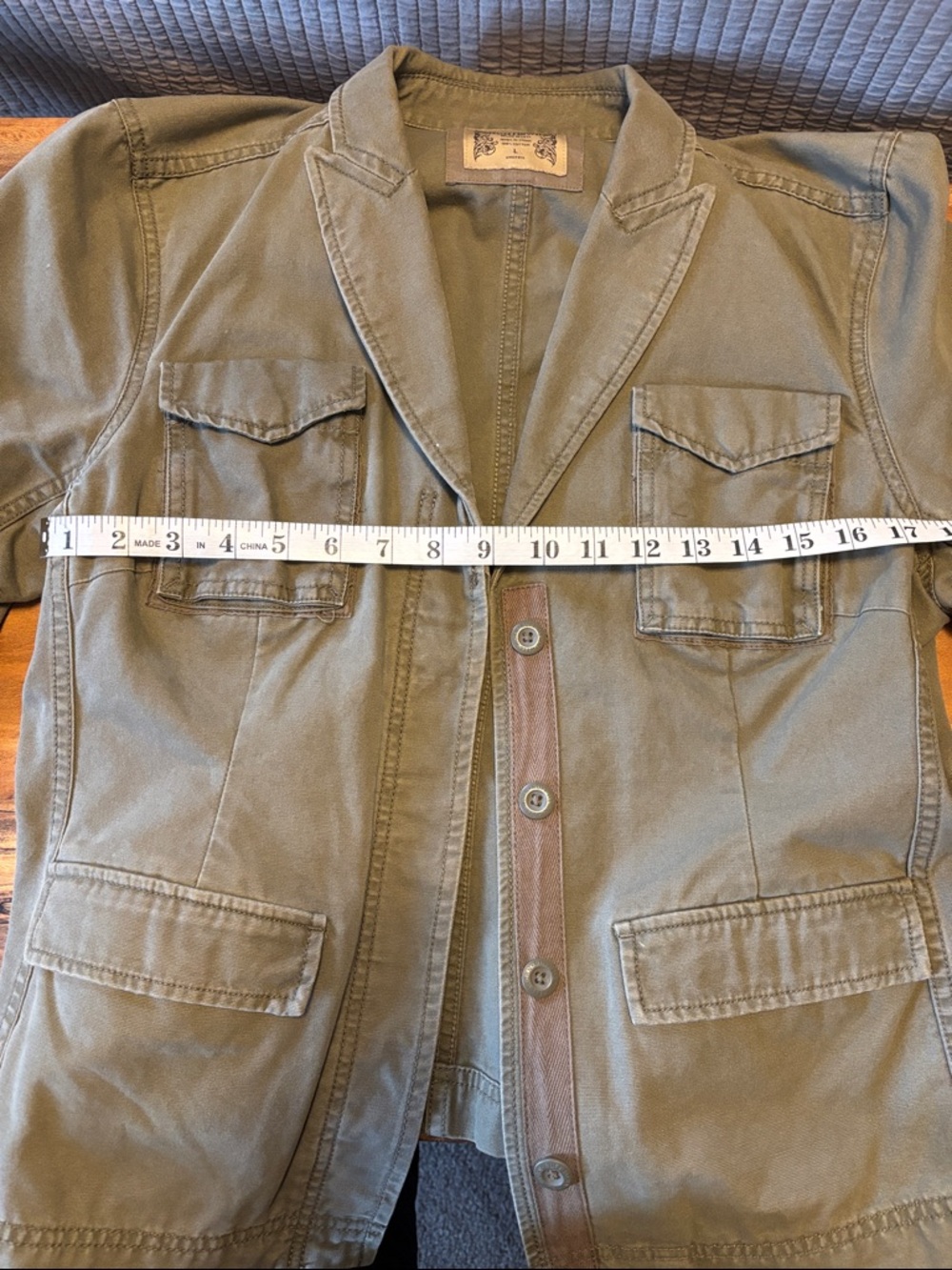 Woman’s Ruff Hewn Olive lightweight Canvas Jacket - Large - Picture 3 of 6